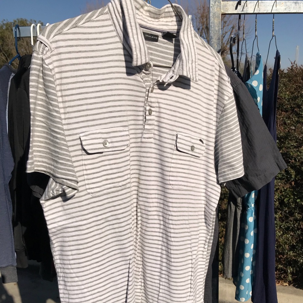 Pin Stripe Collared Shirt